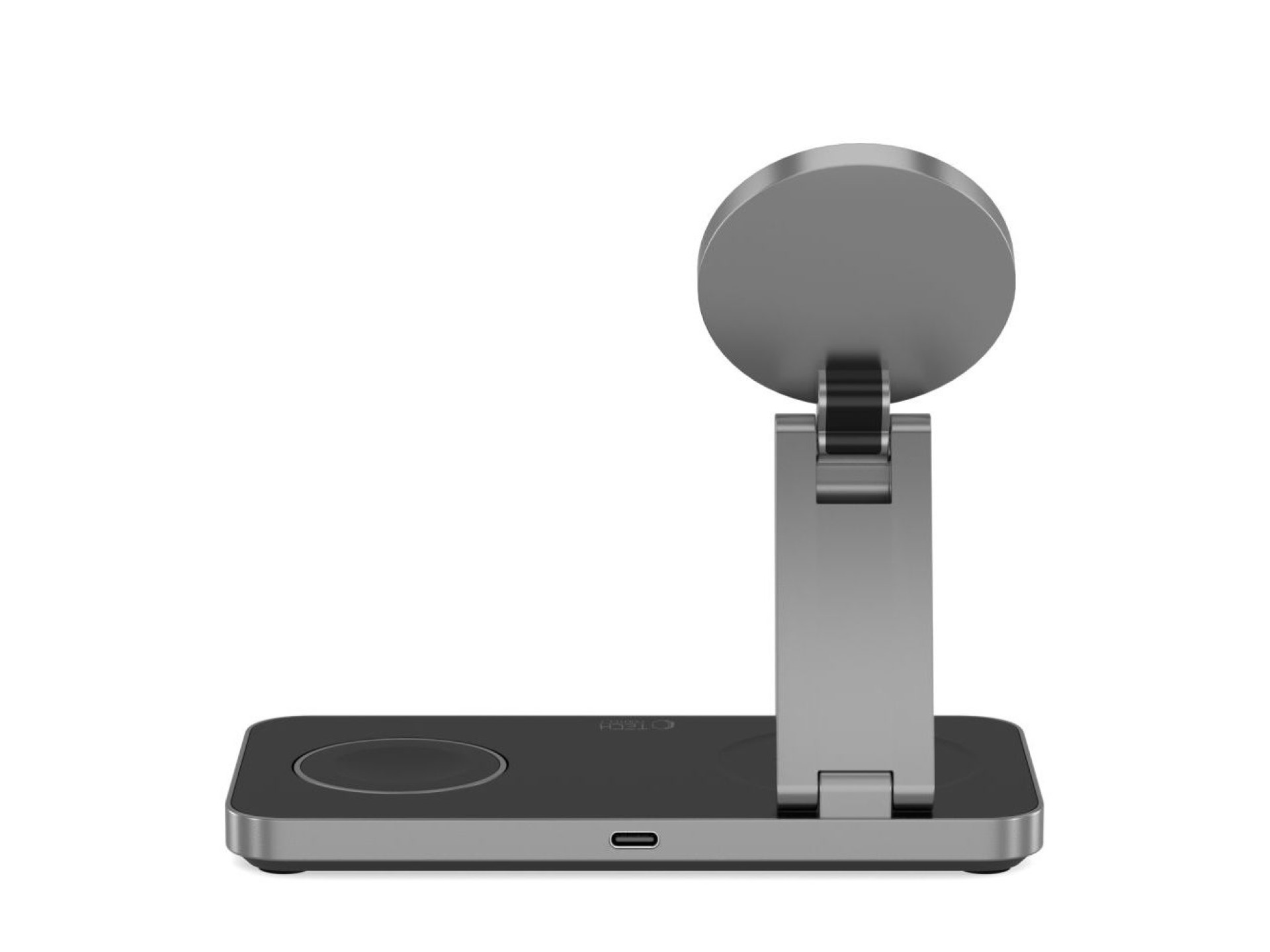Carregador indutivo Tech-Protect QI15W-A47 MagSafe 3 em 1 + Cabo USB-C - Preto