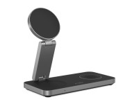 Carregador indutivo Tech-Protect QI15W-A47 MagSafe 3 em 1 + Cabo USB-C - Preto Carregador indutivo Tech-Protect QI15W-A47 MagSafe 3 em 1 + Cabo USB-C - Preto