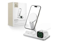 Carregador indutivo Tech-Protect QI15W-A47 MagSafe 3 em 1 + Cabo USB-C - Branco Carregador indutivo Tech-Protect QI15W-A47 MagSafe 3 em 1 + Cabo USB-C - Branco