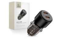 Cargador de coche CC03 de 2 puertos PD100W - negro
