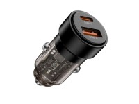 Carregador veicular CC03 de 2 portas PD75W - preto Carregador veicular CC03 de 2 portas PD75W - preto