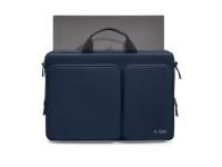 Tech-Protect Defender Bag for 17" Laptop - Navy Blue