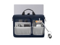 Tech-Protect Defender Bag for 17" Laptop - Navy Blue