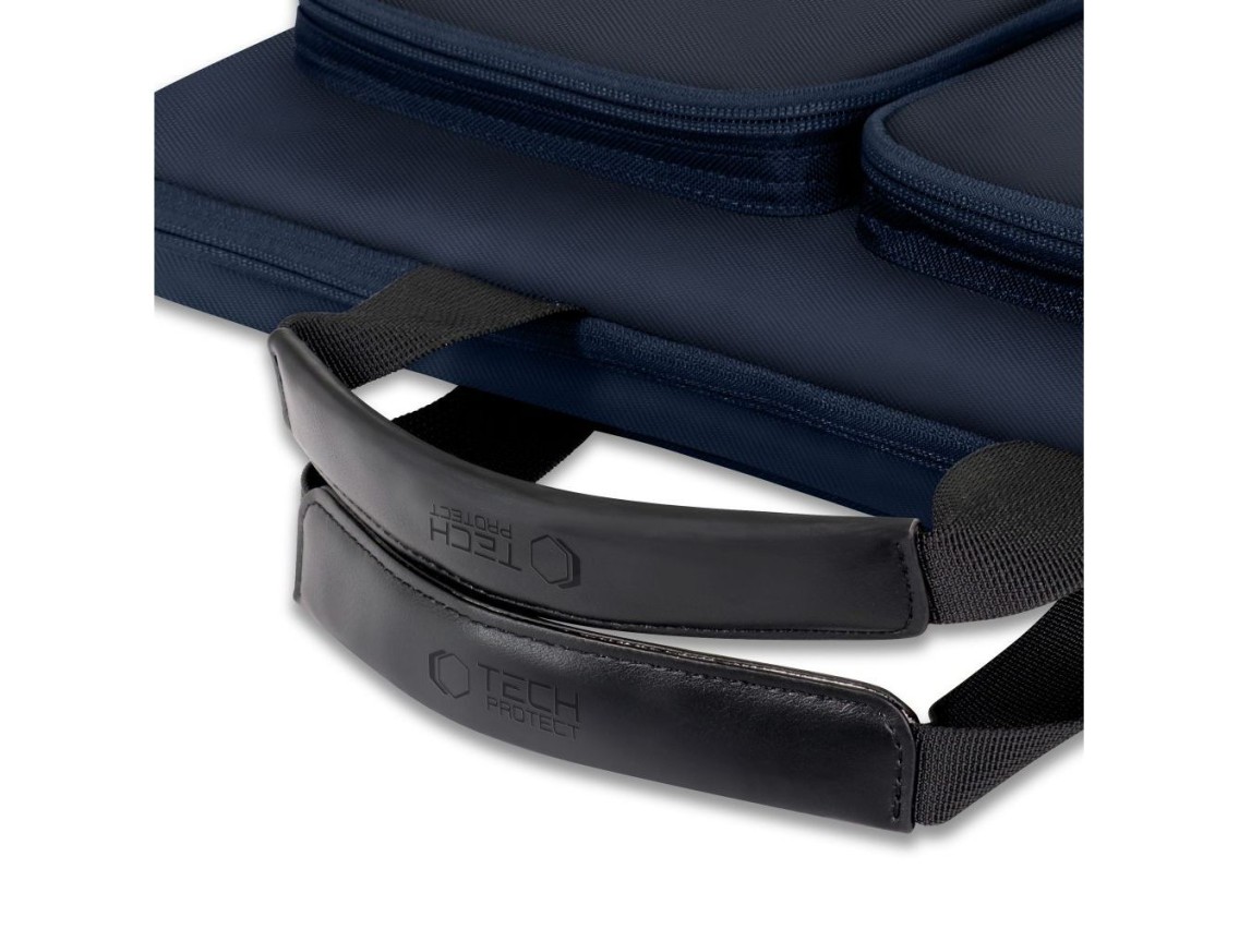 Tech-Protect Defender Bag for 17" Laptop - Navy Blue