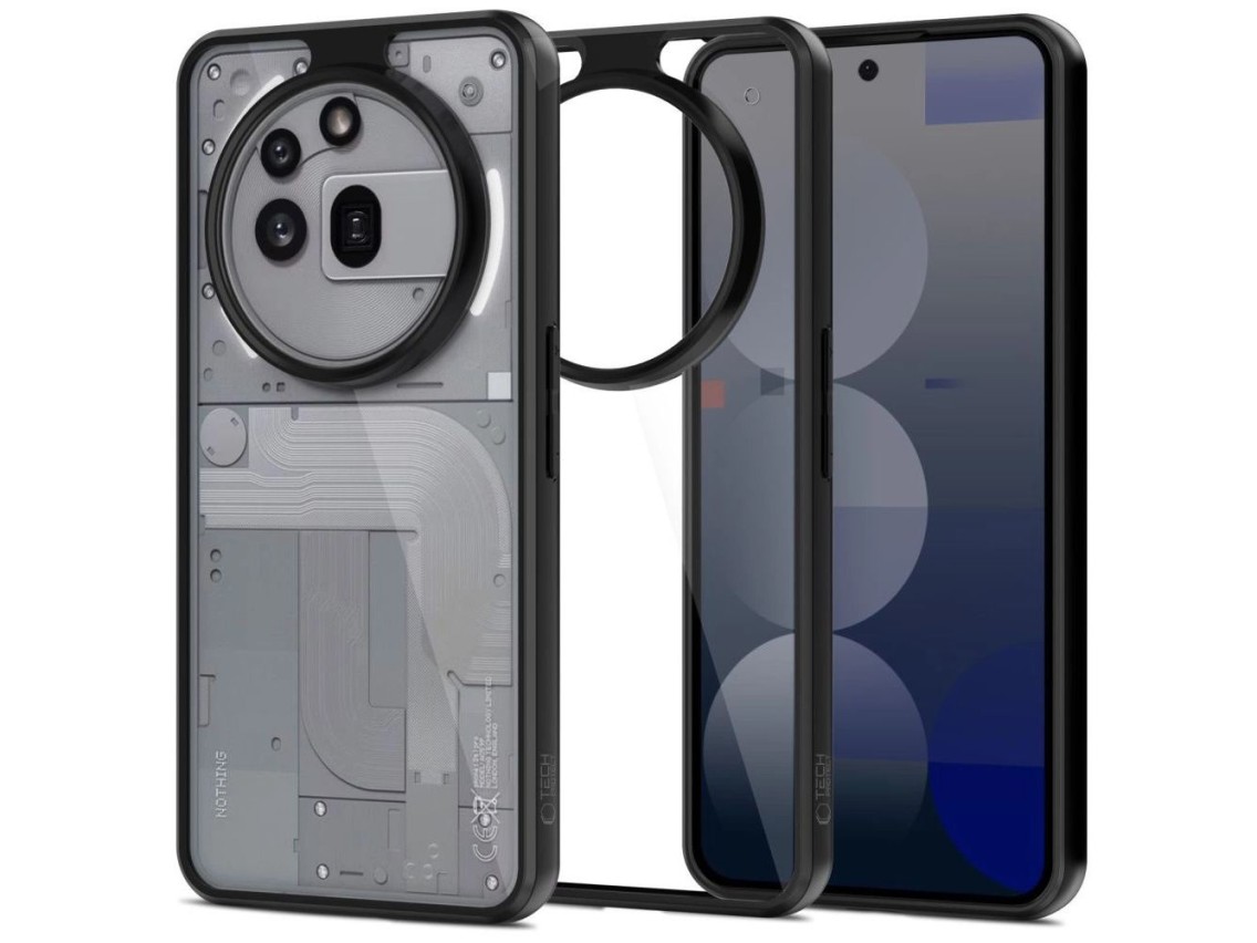 Tech-Protect MagMat Case for Nothing Phone 3A Pro - Clear/Black