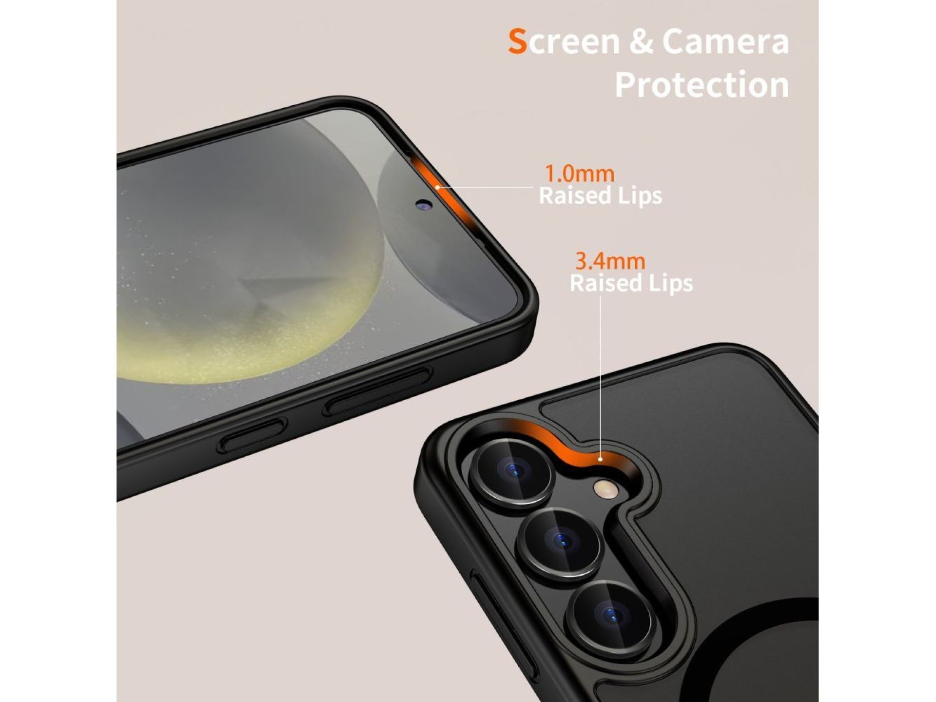 Tech-Protect MagMat MagSafe Case for Samsung Galaxy A36 5G - Matte Black