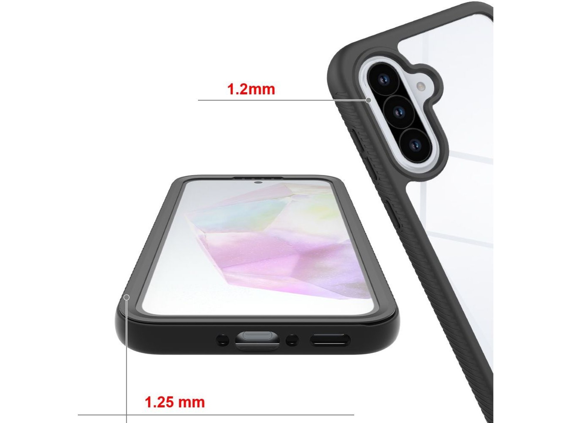 Capa protetora Tech-Protect para Samsung Galaxy A36 / A56 5G - Preta