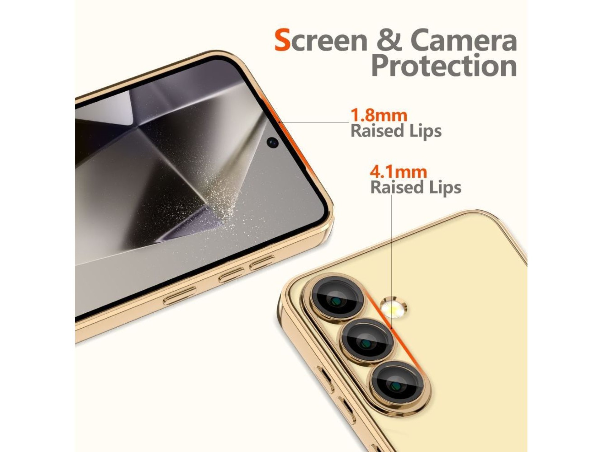 Capa Tech-Protect MagFlex MagSafe para Samsung Galaxy A56 5G - Dourado Transparente