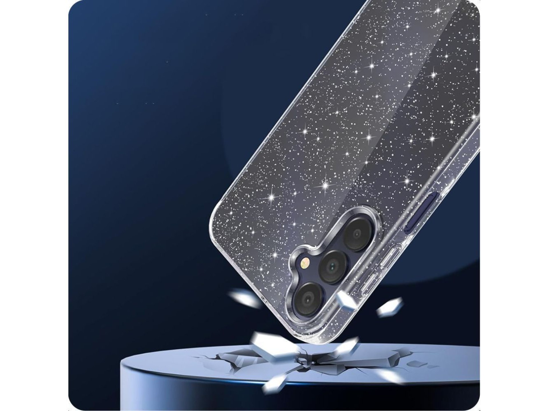 Capa Tech-Protect FlexAir para Samsung Galaxy A56 5G - Glitter transparente