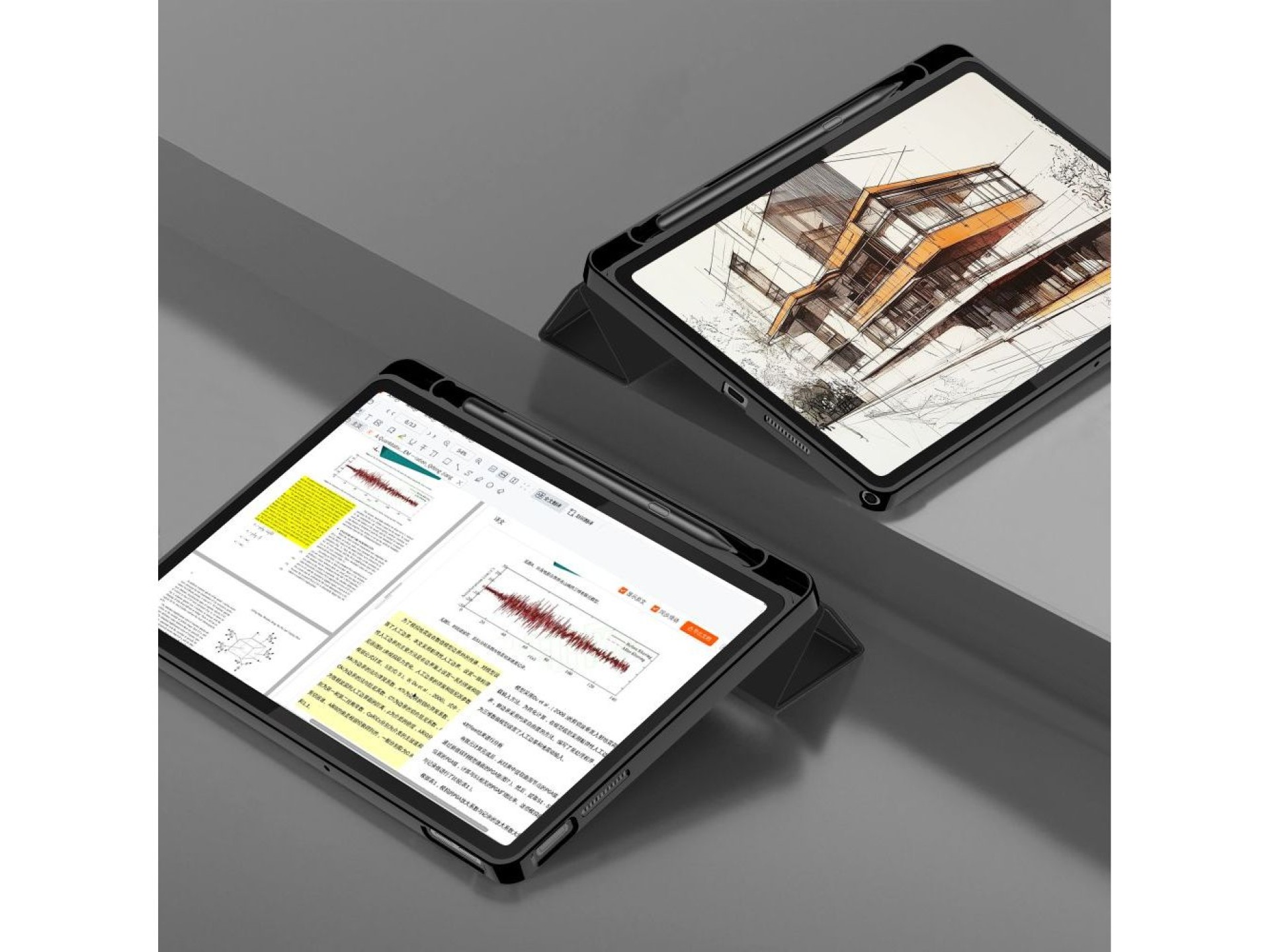 Tech-Protect SmartCase Pen para Lenovo Tab 10.1 TB-311 - Preto