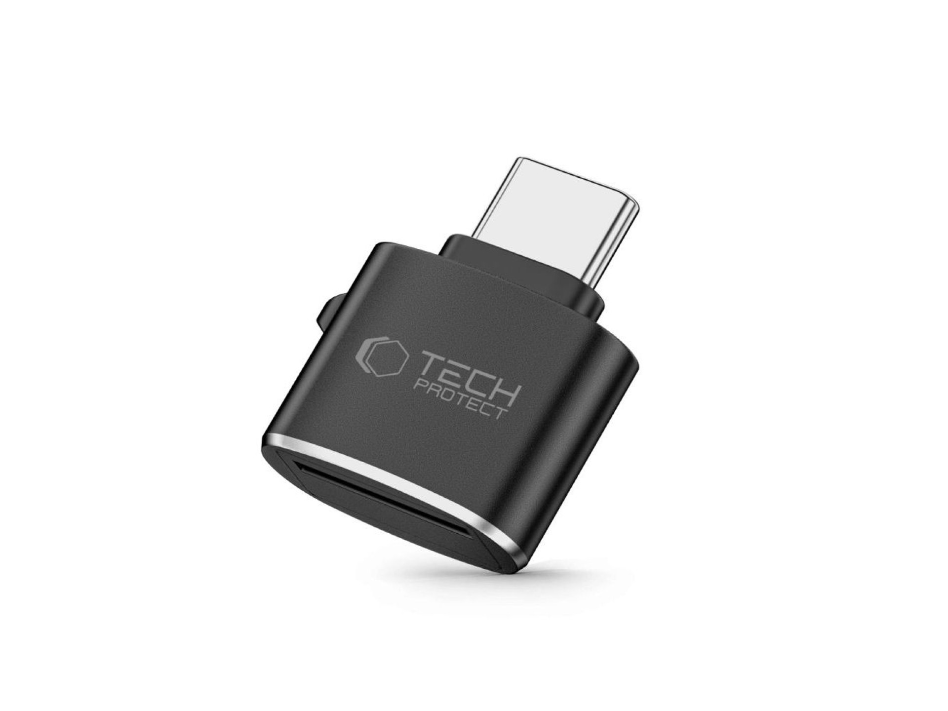 Adaptador de leitor de cartão microSD Tech-Protect UltraBoost com USB-C - preto