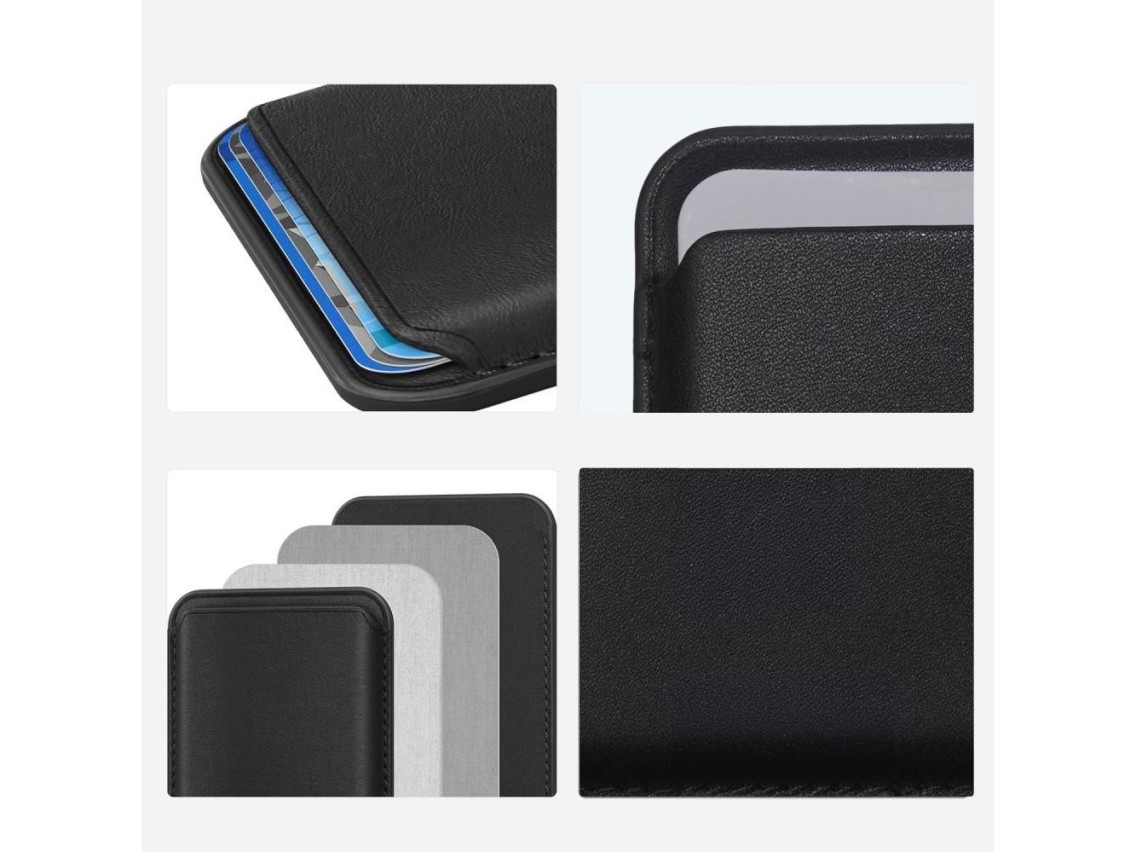Capa Tech-Protect MagWallet Magsafe com suporte magnético universal para cartão ou documento de iden