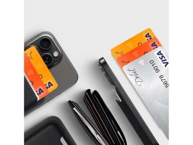 Capa Tech-Protect MagWallet Magsafe com suporte magn�tico universal para cart�o ou documento de iden