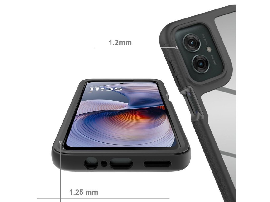 Funda protectora Tech-Protect para Motorola Moto G15 / G15 Power / G05 / E15 - Negra