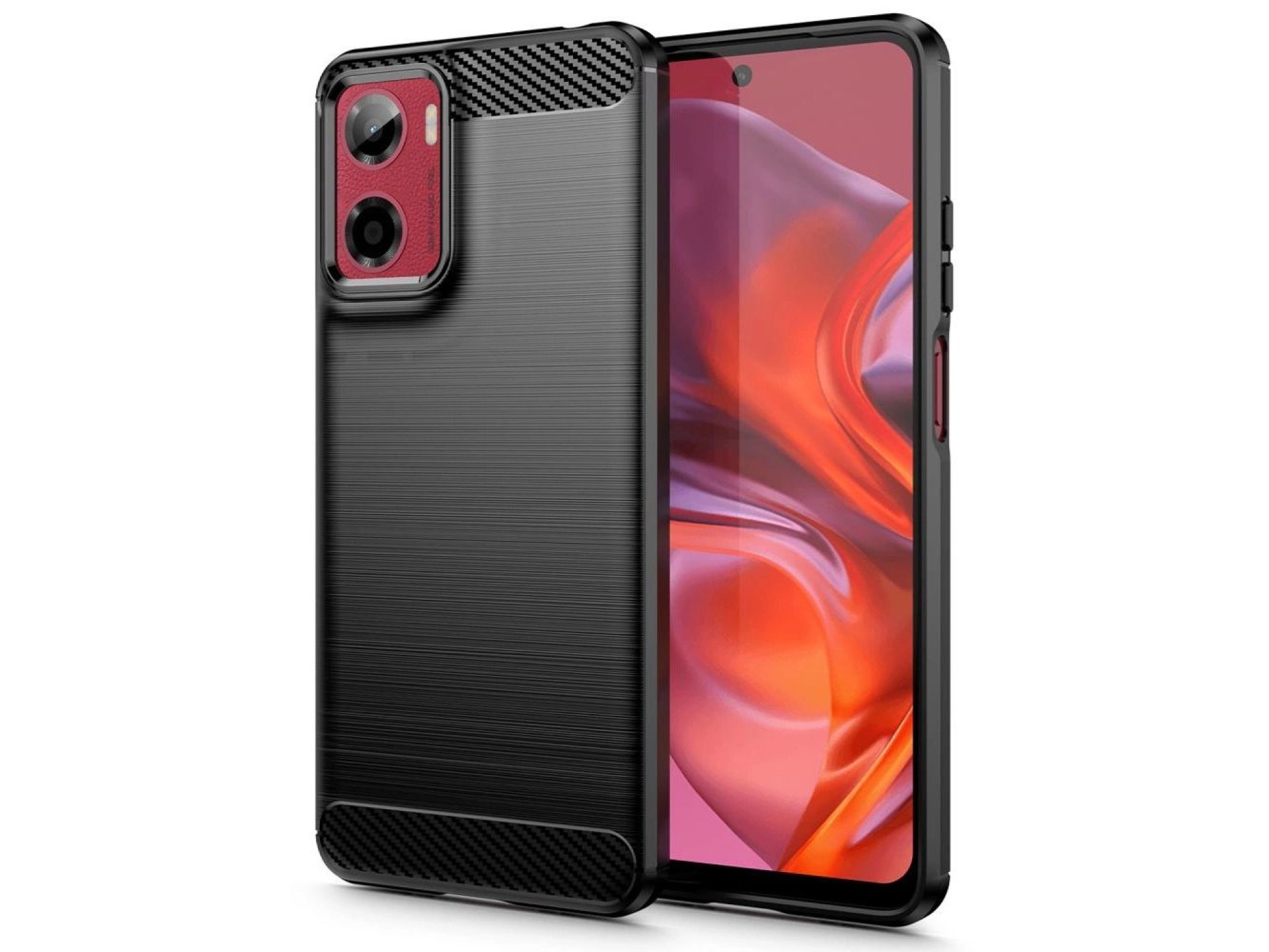 Funda Tech-Protect TPUCarbon para Motorola Moto G05 / E15 - Negra
