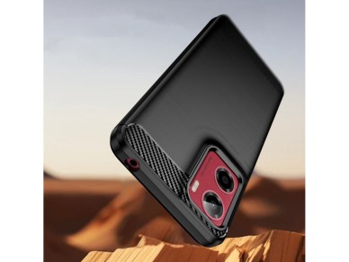 Tech-Protect TPUCarbon Case for Motorola Moto G05 / E15 - Black Tech-Protect TPUCarbon Case for Motorola Moto G05 / E15 - Black