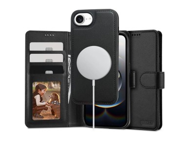 Tech-Protect Wallet MagSafe Case for iPhone 16e / 17e - Matte Black