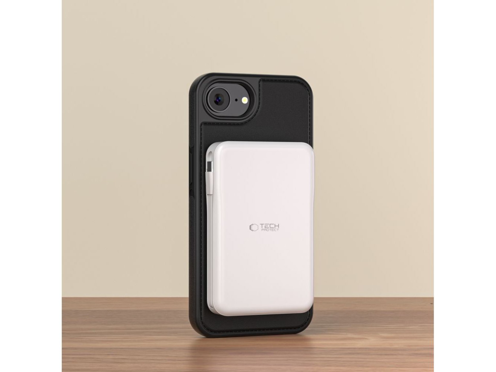 Tech-Protect Wallet MagSafe Case for iPhone 16e / 17e - Matte Black