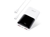 Powerbank Tech-Protect PB01 10000mAh 22.5W - branco Powerbank Tech-Protect PB01 10000mAh 22.5W - branco