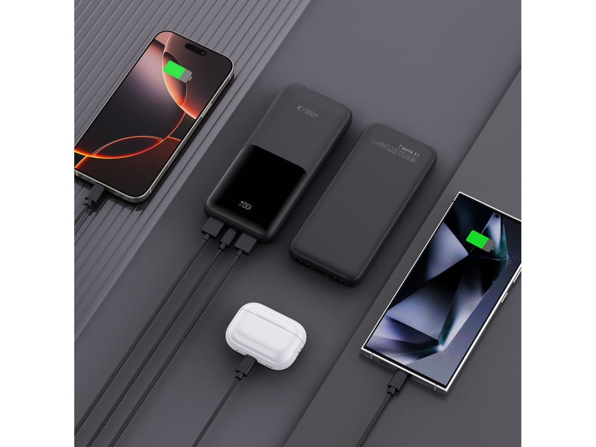 Powerbank Tech-Protect PB01 10000mAh 22.5W - black