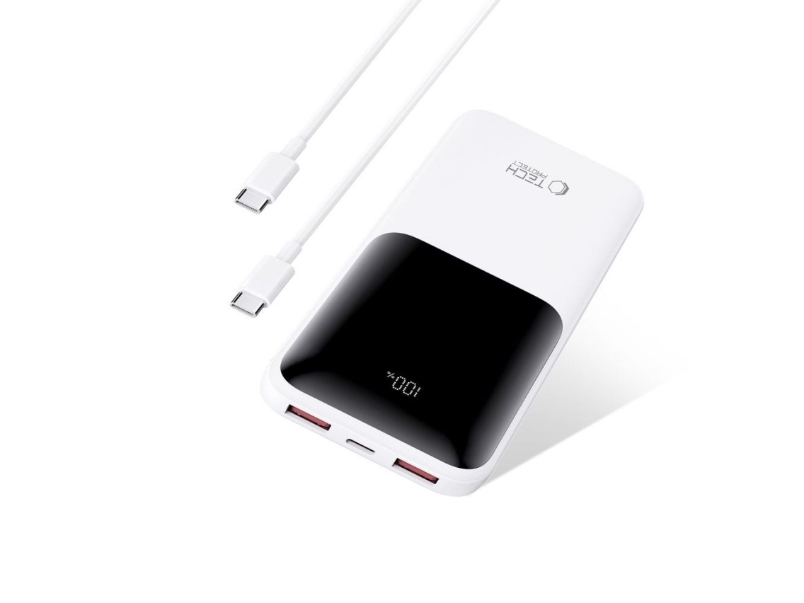 Powerbank Tech-Protect PB01 10000mAh 22.5W - branco