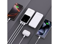 Powerbank Tech-Protect PB01 10000mAh 22.5W - branco Powerbank Tech-Protect PB01 10000mAh 22.5W - branco