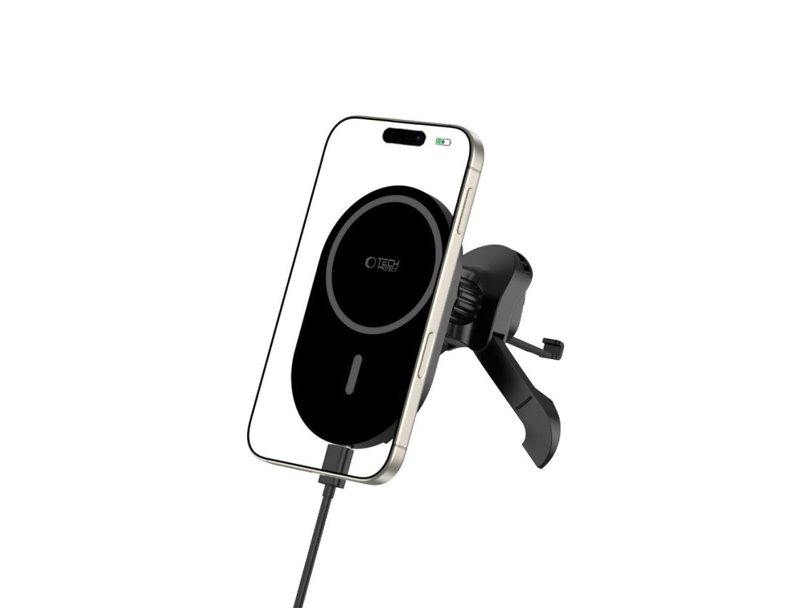Tech-Protect MM15W-V6 Magnetic MagSafe Car Air Vent Holder - Black