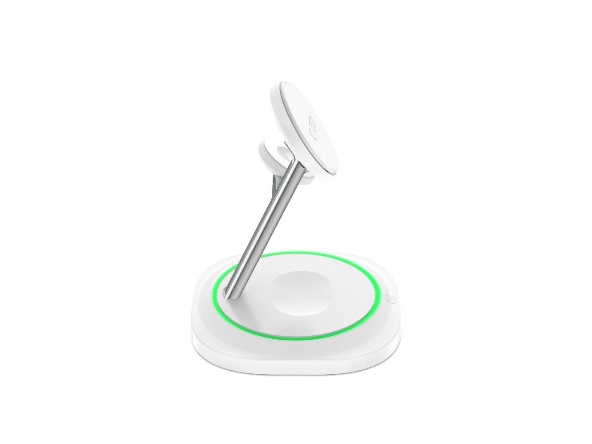 Carregador magnético indutivo MagSafe 3 em 1 Tech-Protect QI15W-A46 - Branco