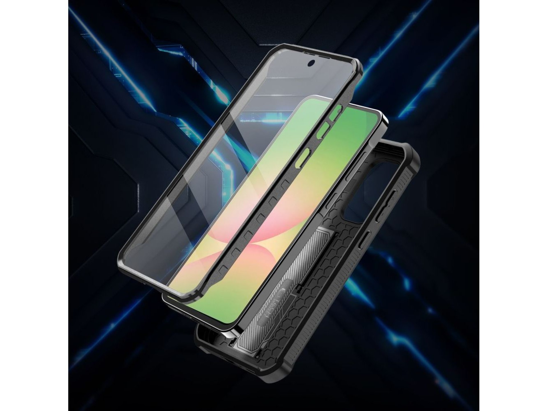 Capa Tech-Protect Kevlar Cam+ para Samsung Galaxy A56 5G - Preta