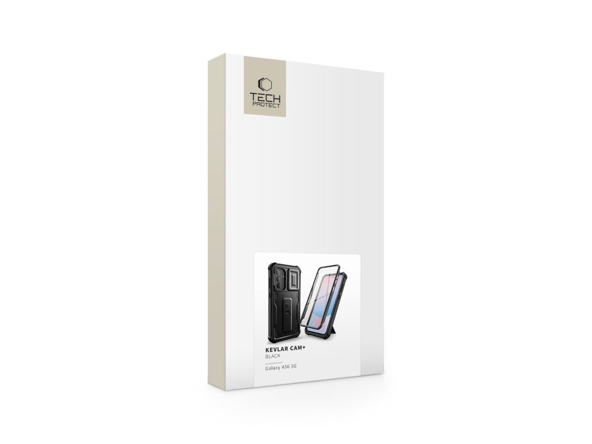 Capa Tech-Protect Kevlar Cam+ para Samsung Galaxy A56 5G - Preta