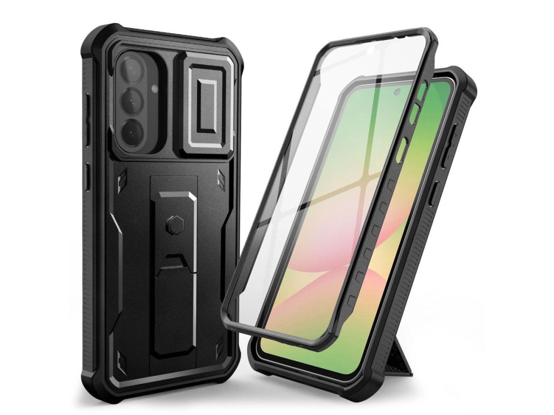 Capa Tech-Protect Kevlar Cam+ para Samsung Galaxy A56 5G - Preta