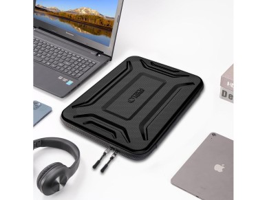 Capa para laptop Tech-Protect Kevlar Pro de 15 a 16 polegadas - Preta