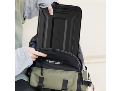 Capa para laptop Tech-Protect Kevlar Pro de 15 a 16 polegadas - Preta