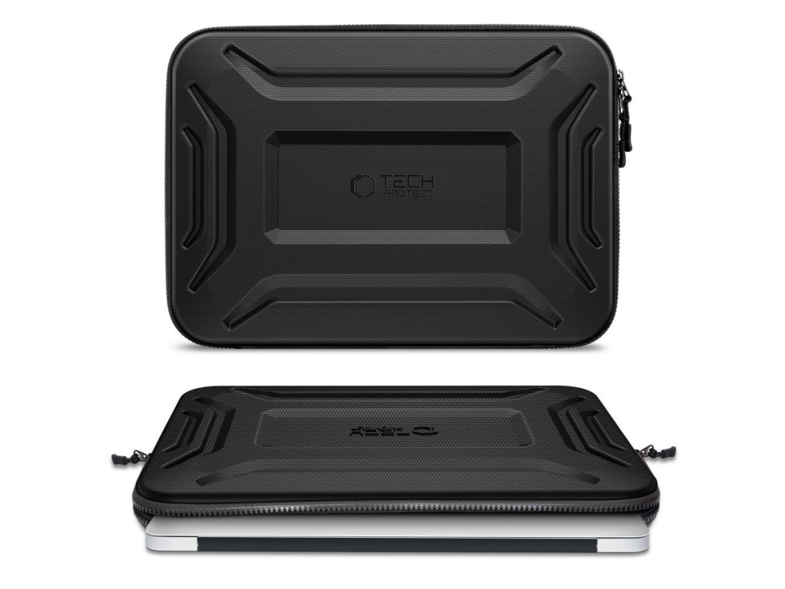 Capa para laptop Tech-Protect Kevlar Pro de 15 a 16 polegadas - Preta