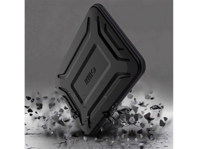 Capa para laptop Tech-Protect Kevlar Pro de 13 a 14 polegadas - Preta