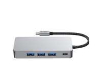 Tech-Protect HB05 HUB 9in1 USB-C + USB2.0 + USB3.0 + HDMI 4K 60HZ + SD / TF + PD100W + RJ45 adapter Tech-Protect HB05 HUB 9in1 USB-C + USB2.0 + USB3.0 + HDMI 4K 60HZ + SD / TF + PD100W + RJ45 adapter