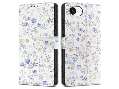 Tech-Protect Wallet Case for iPhone 16e / 17e - Daisies with Leaves Tech-Protect Wallet Case for iPhone 16e / 17e - Daisies with Leaves