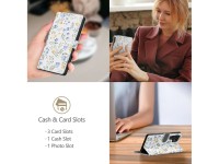 Tech-Protect Wallet Case for iPhone 16e / 17e - Daisies with Leaves Tech-Protect Wallet Case for iPhone 16e / 17e - Daisies with Leaves