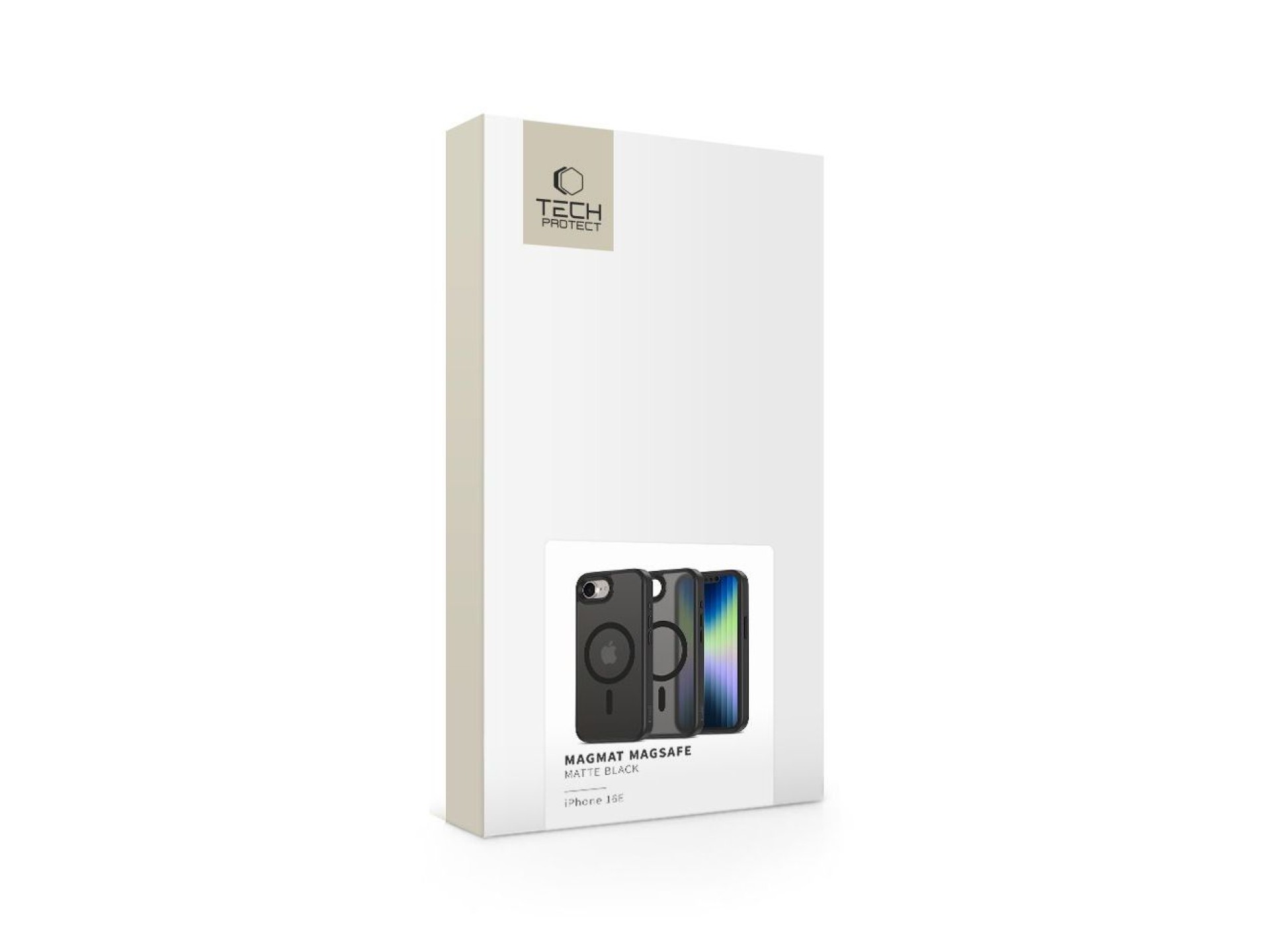 Capa Tech-Protect MagMat MagSafe para iPhone 16e / 17e - Preto Fosco