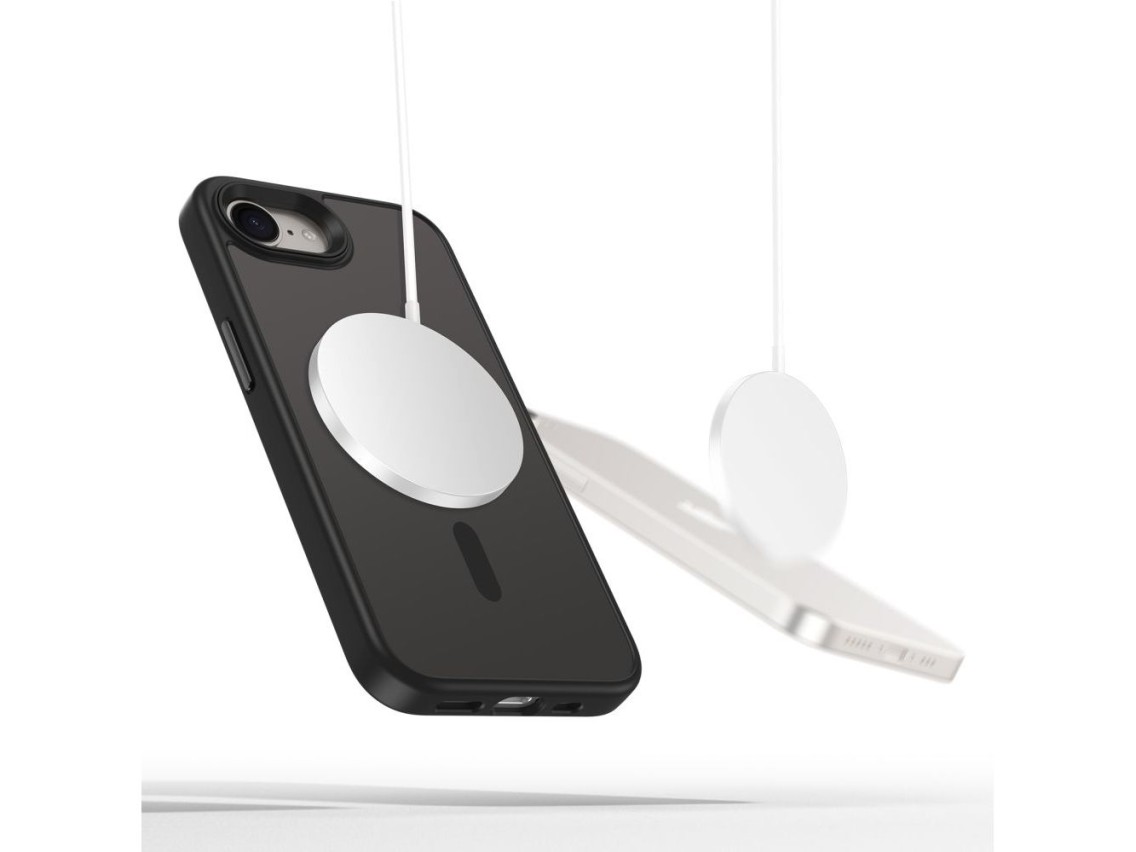 Capa Tech-Protect MagMat MagSafe para iPhone 16e / 17e - Preto Fosco