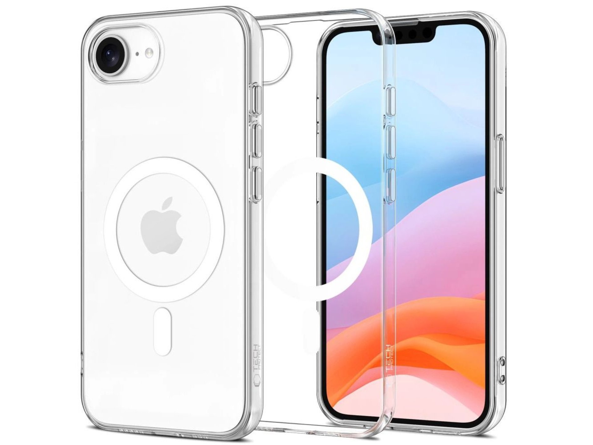 Funda Tech-Protect FlexAir MagSafe para iPhone 16e / 17e - Transparente