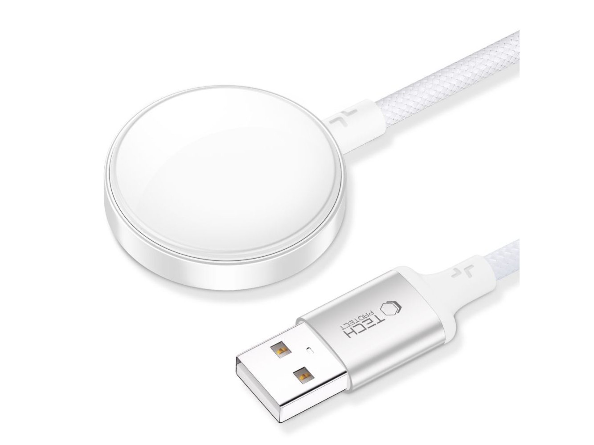 Tech-Protect UltraBoost USB-A Inductive Charger for Apple Watch 1m - White