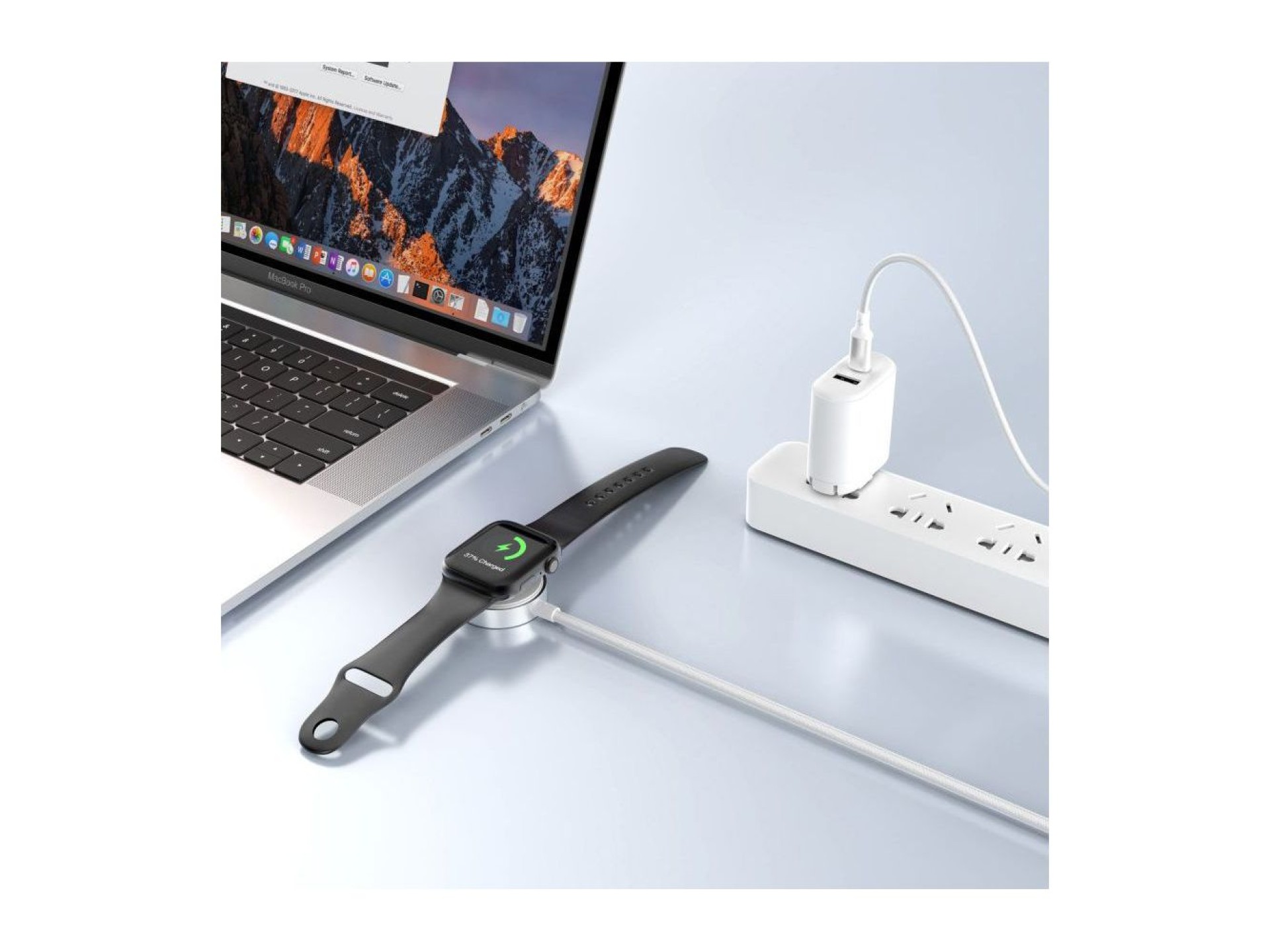 Tech-Protect UltraBoost USB-C Inductive Charger for Apple Watch 1m - White
