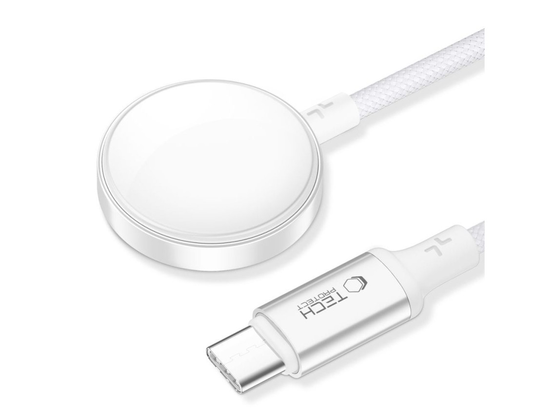 Tech-Protect UltraBoost USB-C Inductive Charger for Apple Watch 1m - White
