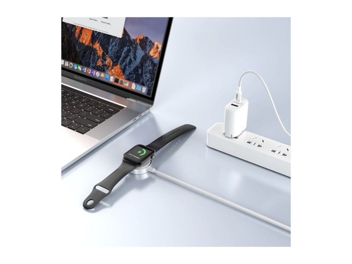 Tech-Protect UltraBoost USB-C Inductive Charger for Apple Watch 1m - White