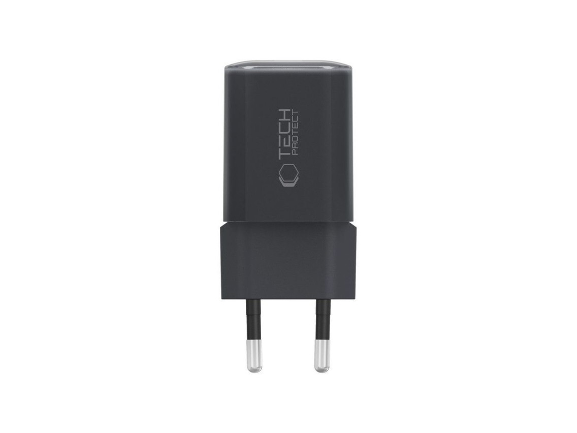 Carregador de parede Tech-Protect NCM33W de 2 portas PD33W/QC3.0 - preto