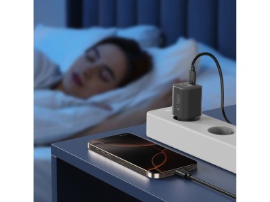 Tech-Protect NCM33W 2-port PD33W/QC3.0 wall charger - black Tech-Protect NCM33W 2-port PD33W/QC3.0 wall charger - black