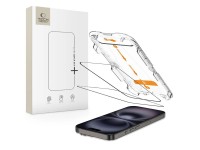 Paquete de 2 protectores de pantalla de vidrio templado Tech-Protect Quick Set+ para iPhone 15/16 Paquete de 2 protectores de pantalla de vidrio templado Tech-Protect Quick Set+ para iPhone 15/16