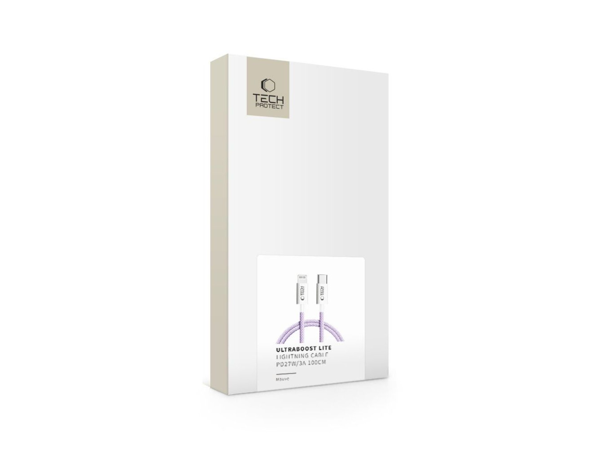 Tech-Protect Ultraboost Lite Lightning Cable PD60W/3A 1m - Purple