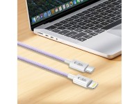 Tech-Protect Ultraboost Lite Lightning Cable PD60W/3A 2m - Purple Tech-Protect Ultraboost Lite Lightning Cable PD60W/3A 2m - Purple